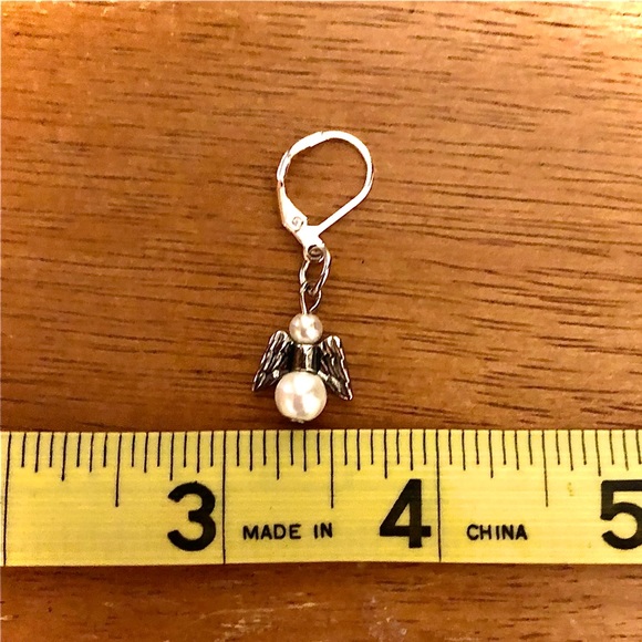 Angel Lever-back Earrings— Designed and Handcrafted By Me 🥰 - Picture 9 of 11